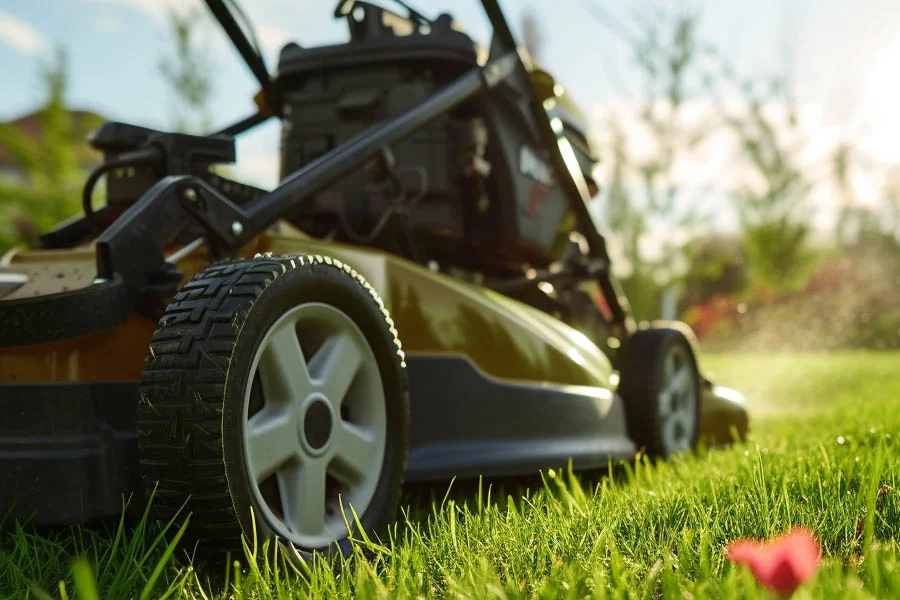 mowing lawn machine